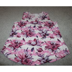Womans LulaRoe Size 2XL Pink blouse shirt Floral Design